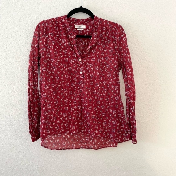 Isabel Marant Étoile Maria Shirt in Grenat - Picture 2 of 7